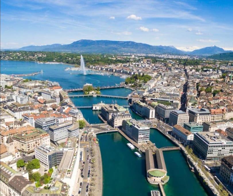 Modern'Blue - Gare Annemasse A 3Min-Geneve Acces Direct Appartement Buitenkant foto