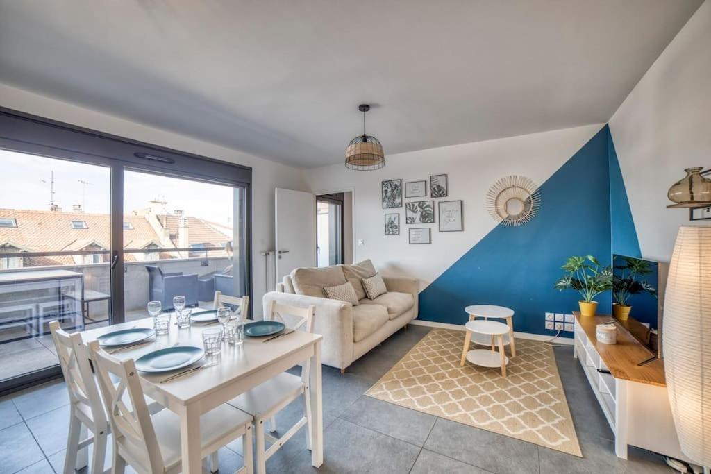 Modern'Blue - Gare Annemasse A 3Min-Geneve Acces Direct Appartement Buitenkant foto