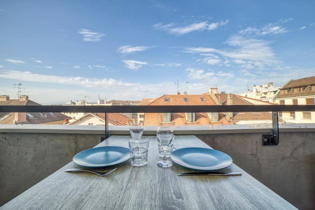 Modern'Blue - Gare Annemasse A 3Min-Geneve Acces Direct Appartement Buitenkant foto