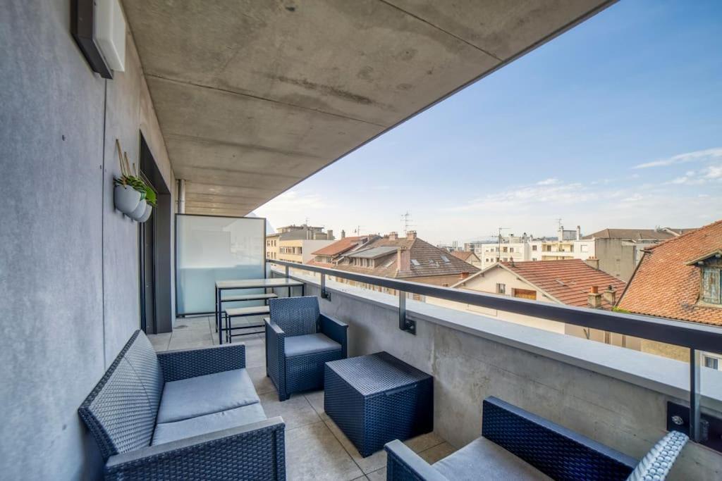 Modern'Blue - Gare Annemasse A 3Min-Geneve Acces Direct Appartement Buitenkant foto